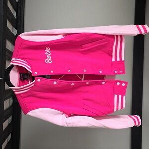 New Barbie Embroidered Girls Varisty Jacket